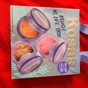 Kosas Blush and Glow Trio in Pink, Orange, and Gold